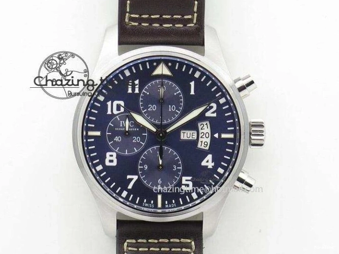 MIROTIME 0414 Pilot Chrono IW388003 Real Ceramic V6F Best Edition Green Markers On Black Nylon Strap A Effortless 7283